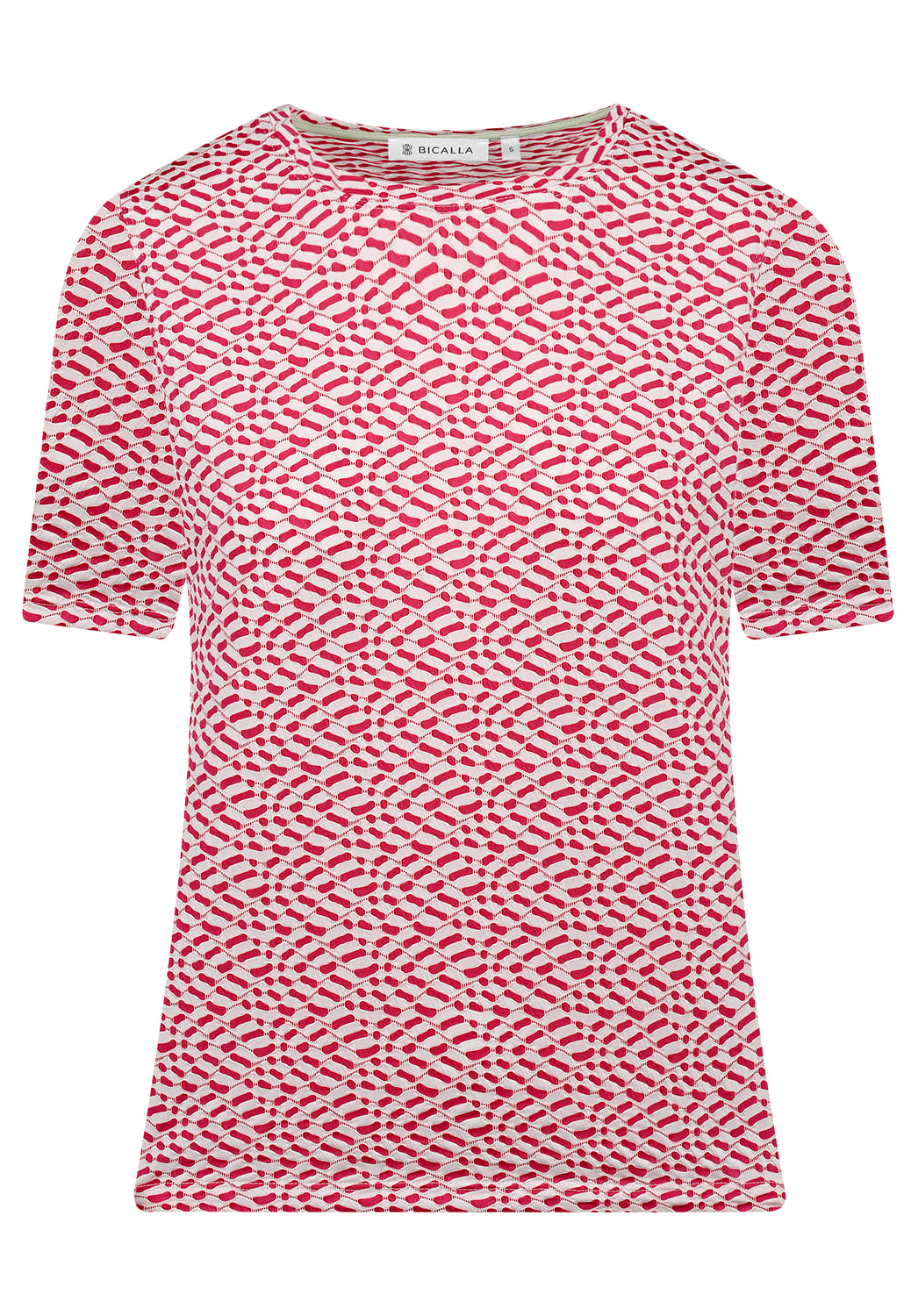 24201 Overhemd Structuur - 09/roze-wit